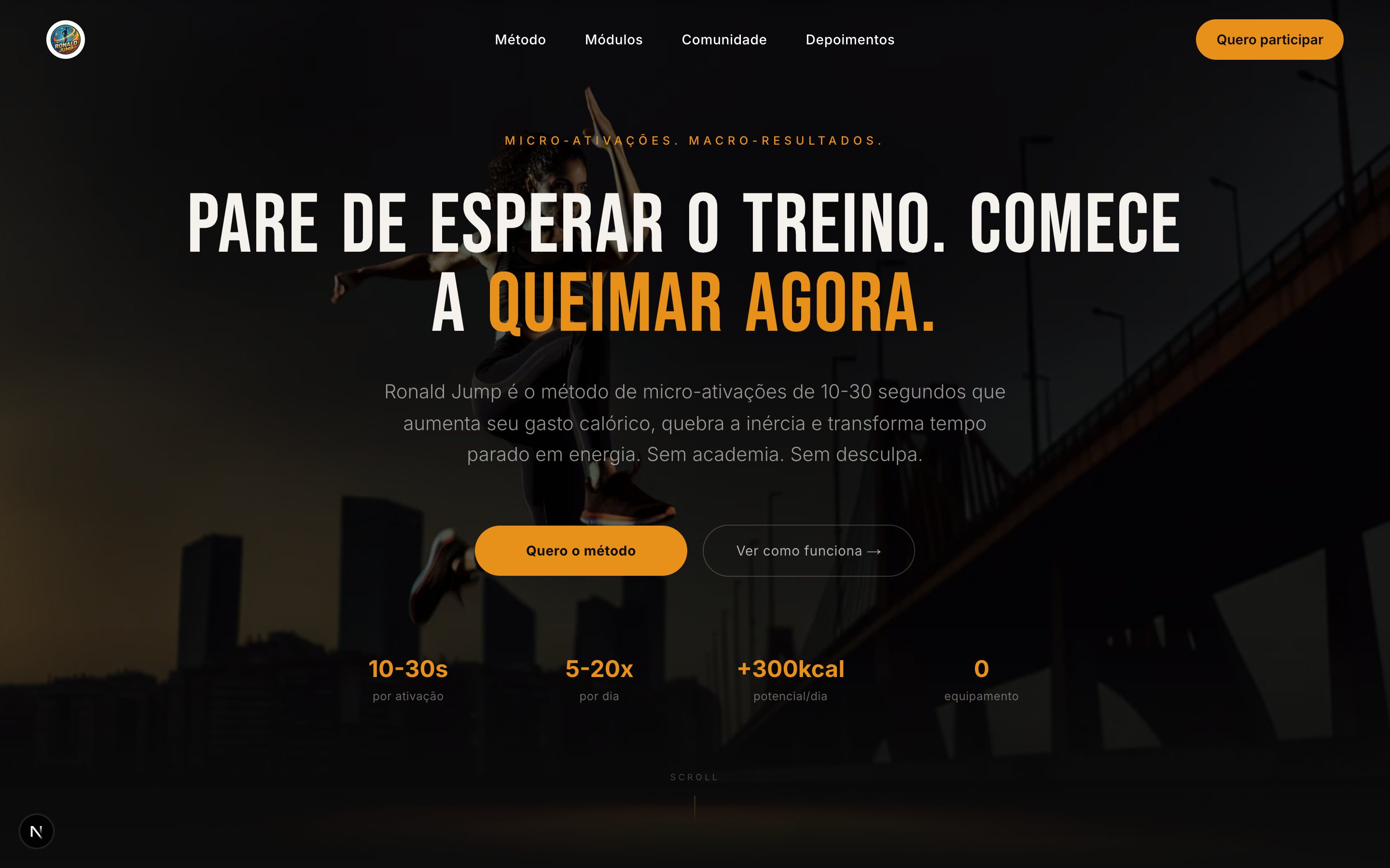 Ronald Jump — Landing Page